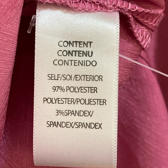 WAYF Bloomingdales NWT Oversized XS Pink Blouse with Rhinestone Buttons - Picture 7 of 7